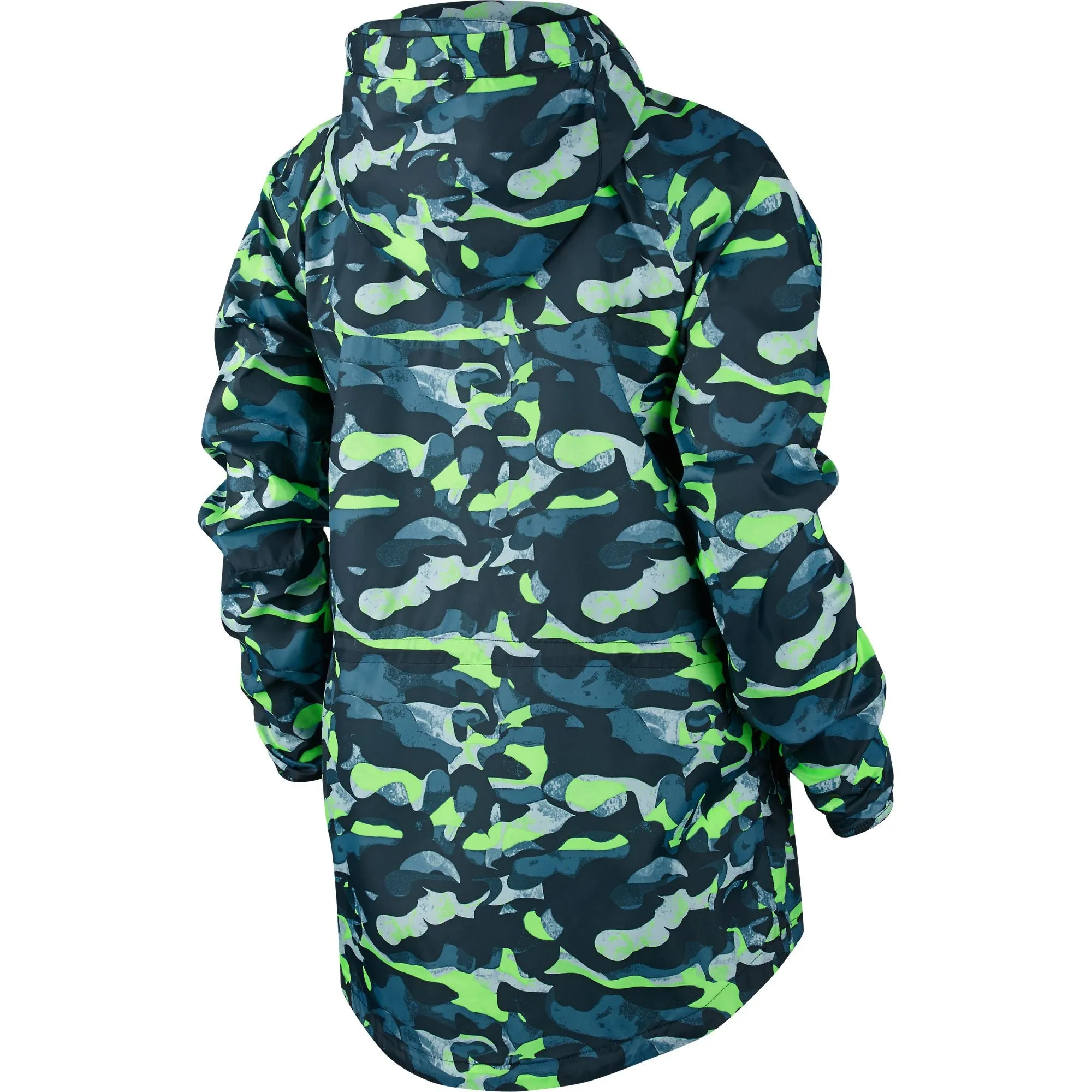 Nike T/F Camo Windrunner Women's Jacket Stratus Blue/Ghost Green